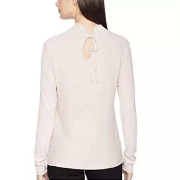 NWT Michael Stars long sleeve top in blush size OS. Tie closer on back. - Picture 3 of 7